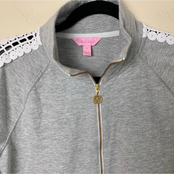 Lilly Pulitzer Grey Skipper Solid Popover Dress S - Picture 4 of 9